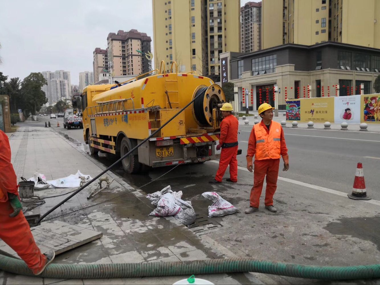 祁阳排污管道清淤-管道清洗
